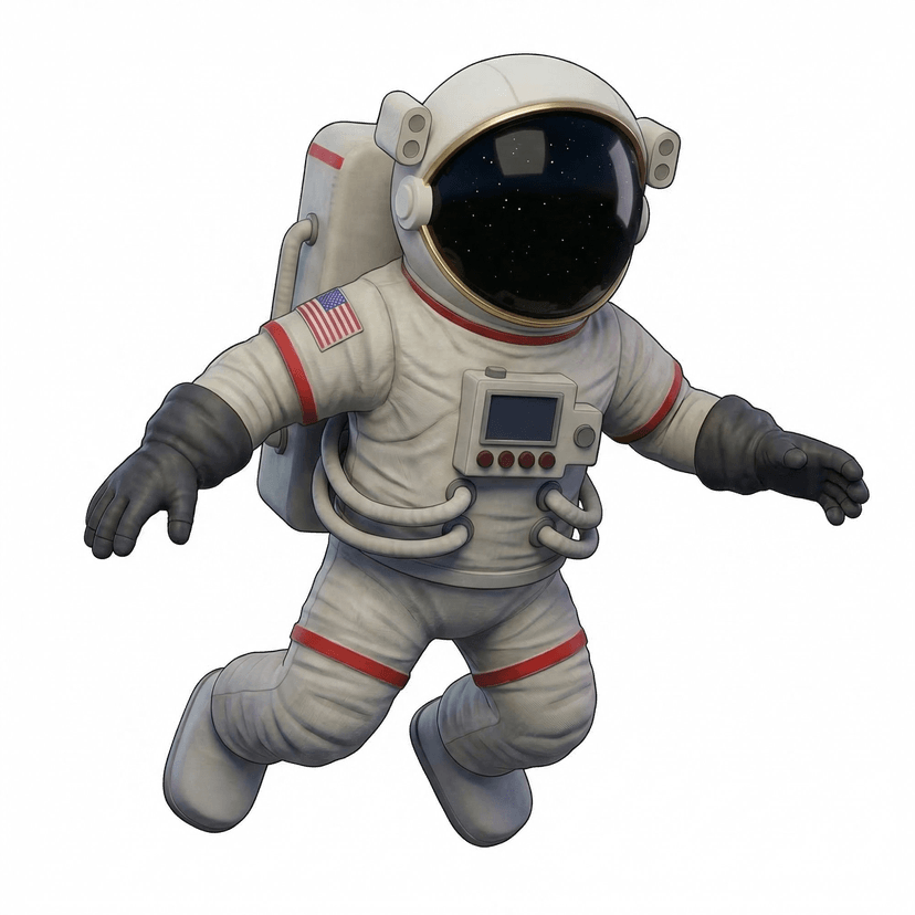 Floating astronaut
